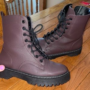 Burgundy Boots